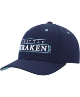 Men's Mitchell & Ness Deep Sea Blue Seattle Kraken Lofi Pro Snapback Hat