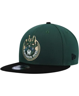 Men's New Era Hunter Green, Black Wisconsin Herd 2022-23 Nba G League Draft 9FIFTY Snapback Hat