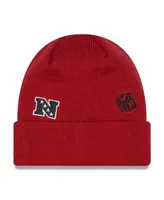 Men's New Era Cardinal Arizona Cardinals Identity Cuffed Knit Hat