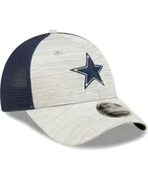 Men's New Era Gray, Navy Dallas Cowboys Active 9FORTY Adjustable Snapback Hat