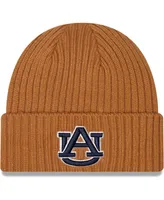 Men's New Era Light Brown Auburn Tigers Core Classic Cuffed Knit Hat