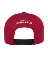 Big Boys and Girls Cardinal, Black Arizona Cardinals Lock Up Snapback Hat