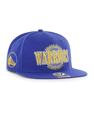 Men's '47 Brand Royal Golden State Warriors High Post Captain Snapback Hat