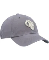 Men's '47 Brand Gray Los Angeles Rams Chasm Clean Up Adjustable Hat