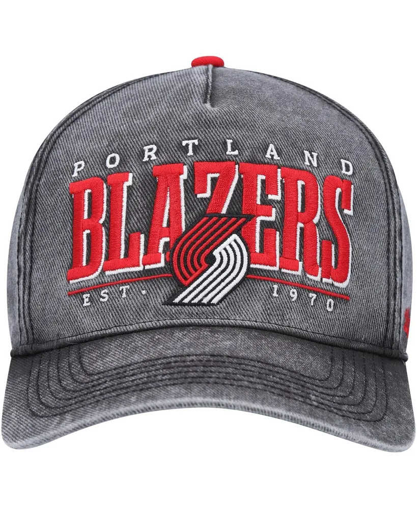 Men's '47 Brand Black Portland Trail Blazers Fontana Hitch Snapback Hat