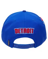 Men's Pro Standard Blue Detroit Pistons Mashup Logos Snapback Hat