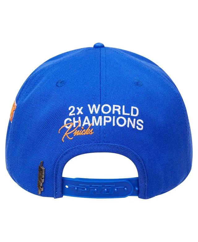 New York Knicks New Era 2x NBA World Champions 59FIFTY Fitted Hat - Blue