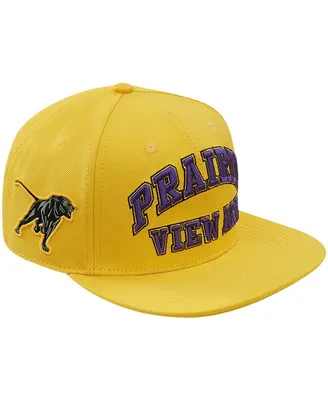Men's Pro Standard Gold Prairie View A&M Panthers Evergreen Prairie View Snapback Hat