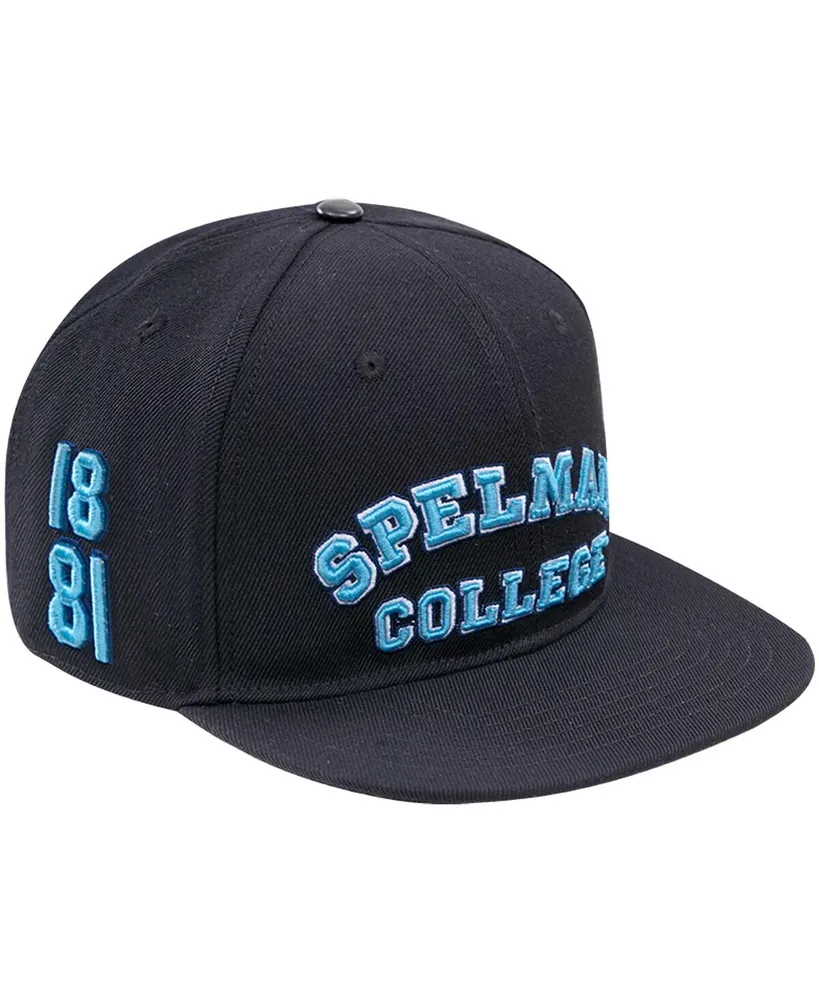 Men's Pro Standard Black Spelman College Jaguars Arch Over Logo Evergreen Snapback Hat