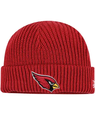 Men's New Era Cardinal Arizona Cardinals Fisherman Skully Cuffed Knit Hat