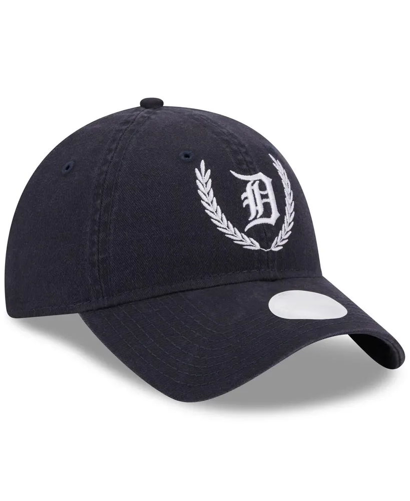 Women's New Era Navy Detroit Tigers Leaves 9TWENTY Adjustable Hat