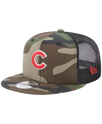 Men's New Era Camo Chicago Cubs Trucker 9FIFTY Snapback Hat