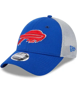 Men's New Era Royal Buffalo Bills Outline Trucker 9FORTY Adjustable Hat