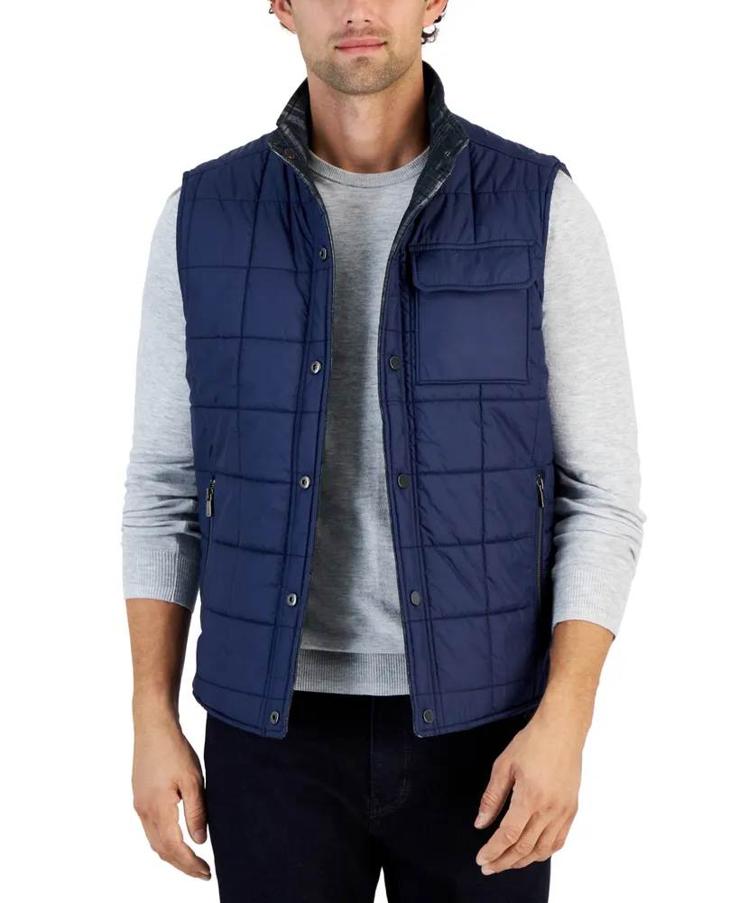 Tommy Bahama Men's Rockland Coast Reversible Snap-Front Vest