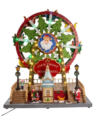 Kurt Adler 13" Lighted Musical Christmas Ferris Wheel with Motion