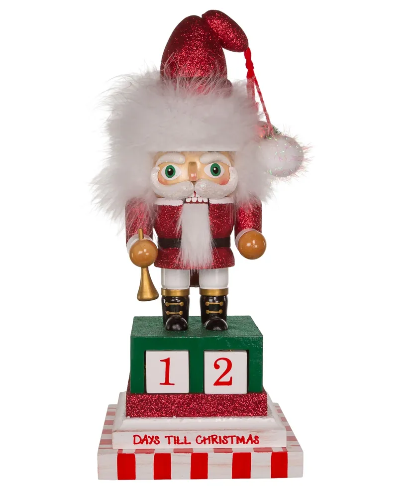 Kurt Adler 12" Hollywood Countdown To Christmas Santa Nutcracker