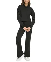 Dkny Sport Women's Rhinestone Cowlneck Sweatshirt