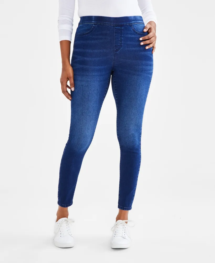 Style & Co Petite Mid-Rise Pull On Jeggings