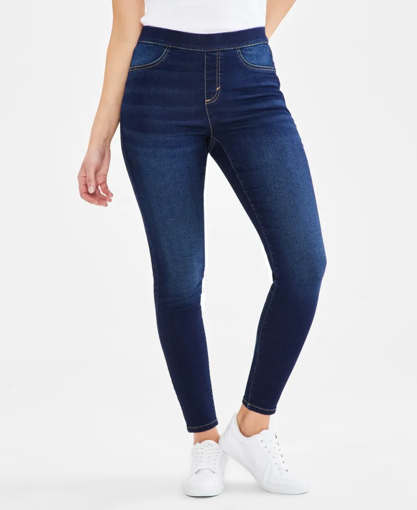 Style & Co Petite Mid-Rise Pull On Jeggings, Created for Macy's