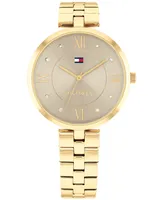 Tommy Hilfiger Women's Quartz Gold-Tone Stainless Steel Watch 34mm