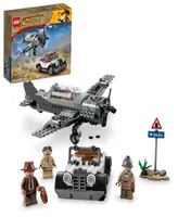 Lego Indiana Jones 77012 Fighter Plane Chase Toy Airplane Building Set with Indiana Jones, Professor Henry Jones Sr. & Fighter Pilot Minifigures