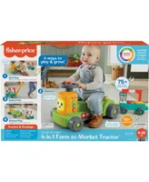 Laugh Learn 4-in-1 Farm to Market Tractor Ride-on Learning Toy