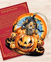 Designocracy Holiday Wooden Ornaments Haunted House Home Decor G. DeBrekht