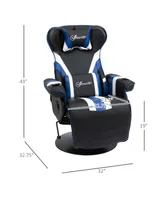 Vinsetto Racing Video Game Chair Recliner with Reclining Backrest and Footrest