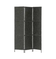 vidaXL 3-Panel Room Divider 45.7"x63" Water Hyacinth