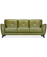 Myia 85" Leather Sofa, Created for Macy's