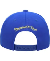 Men's Mitchell & Ness Royal Golden State Warriors Paint By Numbers Snapback Hat