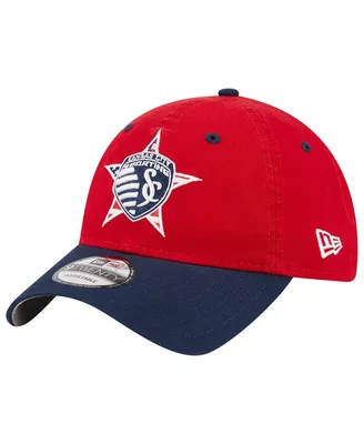 Men's New Era Red Sporting Kansas City Americana 9TWENTY Adjustable Hat