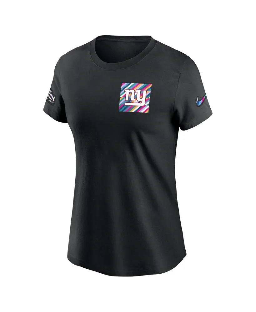 Women's Nike Black New York Giants 2023 Nfl Crucial Catch Sideline Tri-Blend T-shirt