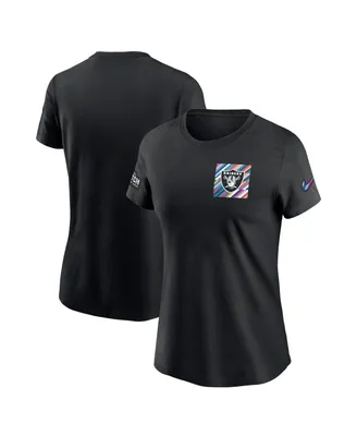 Women's Nike Black Las Vegas Raiders 2023 Nfl Crucial Catch Sideline Tri-Blend T-shirt