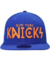 Men's New Era Blue New York Knicks Rocker 9FIFTY Snapback Hat