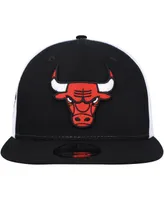 Men's New Era Black Chicago Bulls Pop Panels 9FIFTY Snapback Hat