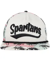 Men's New Era Cream Michigan State Spartans High Tide Golfer Snapback Hat