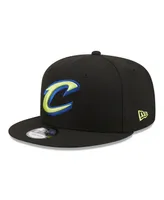 Men's New Era Black Cleveland Cavaliers Neon Pop 9FIFTY Snapback Hat