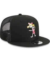 Men's New Era Black Hey Arnold! Helga Trucker 9FIFTY Snapback Hat
