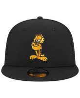 Men's New Era Black Garfield Trucker 9FIFTY Snapback Hat