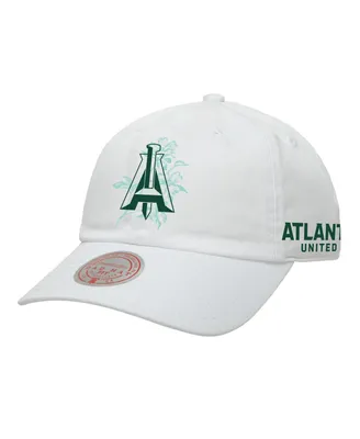 Men's Mitchell & Ness White Atlanta United Fc Canopy Adjustable Dad Hat