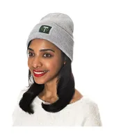 Women's ZooZatz Heathered Gray Portland Timbers Cuffed Knit Hat and Gloves Set