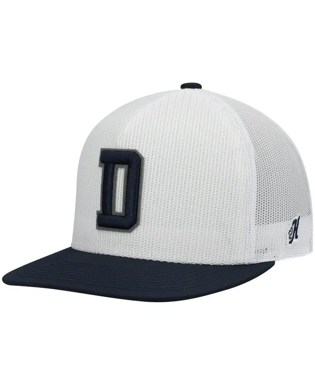 Men's HOOey Navy/White Dallas Cowboys Retro Joe Logo Trucker Adjustable Hat