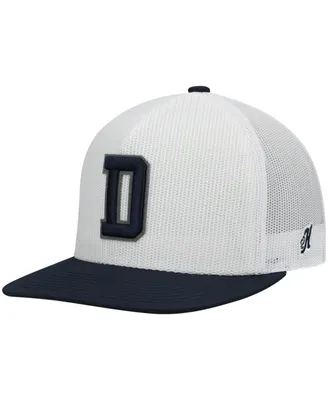 Men's Hooey White, Navy Dallas Cowboys Logo Snapback Hat