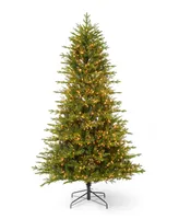 Seasonal Dandan Pine 7.5' Pe Mixed Pvc Tree with Metal Base, 3936 Tips, 2200 Warm Led Lights, Ez-Connect, Remote, Storage Bag