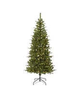 Seasonal Valley Pine 7' Pe, Pvc Tree, 1020 Tips, 350 Warm Led Lights