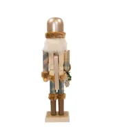 Kurt Adler 15" Wooden Rustic Glamour Nutcracker