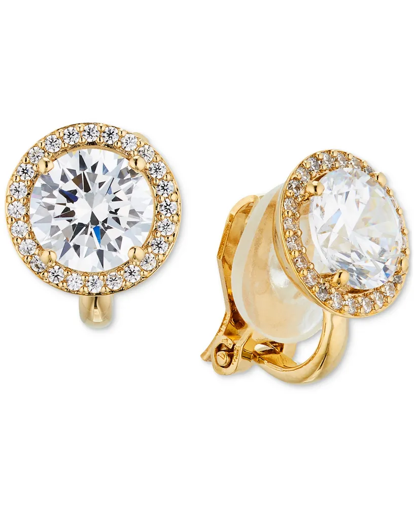 Eliot Danori Crystal Halo Clip Earrings