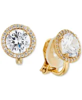 Eliot Danori Crystal Halo Clip Earrings