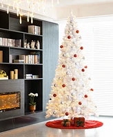 Glitzhome 10' Pre-Lit Pine Slim Artificial Christmas Tree with 800 Warm Lights, Three Function
